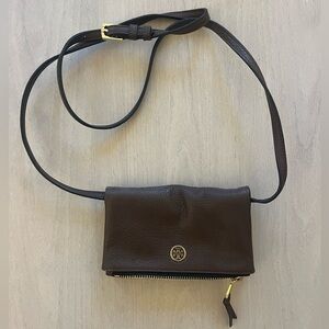 Tory Burch Brown Leather Crossbody Bag